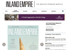 Tablet Screenshot of inlandempiremagazine.com